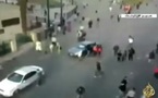 سيارة شرطة تدهس المواطنين المصريين بحي المهندسين في القاهرة