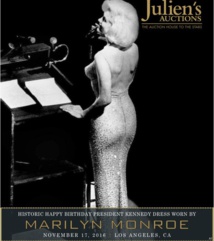 بيع فستان مارلين مونرو الذي شهد غناءها للرئيس كيندي في المزاد بيع فستان مارلين مونرو الذي شهد غناءها للرئيس كيندي في المزاد