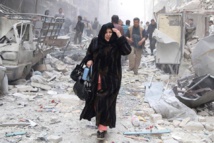 رائحة الموت والدم في كل مكان في حلب السورية