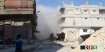 الطيران الحربي السوري يشن 30 غارة جوية على حي شرق دمشق