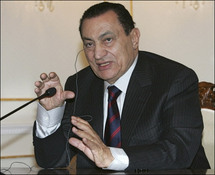 قال أم لم يقل...؟مصر تنفي قول مبارك للاوربيين : لا ينبغي ان تكسب حماس الحرب