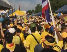 احتجاج في تايلاند على إغلاق محطة تليفزيونية فضائية احتجاج في تايلاند على إغلاق محطة تليفزيونية فضائية