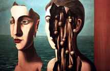 لوحة السر المزدوج من  اعمال الفنان رينيه ماغريت لوحة السر المزدوج من  اعمال الفنان رينيه ماغريت