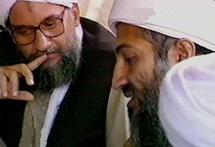 ايمن الظواهري مع زعيم تنظيم القاعدة اسامة بن لادن ايمن الظواهري مع زعيم تنظيم القاعدة اسامة بن لادن