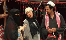 مشهد من فيلم مناحي الذي تم عرضه بالعاصمة السعودية مساء السبت مشهد من فيلم مناحي الذي تم عرضه بالعاصمة السعودية مساء السبت
