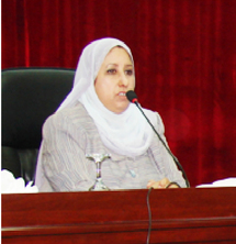 سوسن البراك مديرة قسم المرأة في وزارة حقوق الانسان العراقية