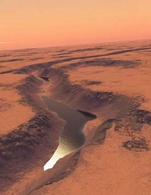 أسرارالكوكب الأحمر ...أكتشاف بحيرة على المريخ يعزز احتمال وجود الحياة على سطحه