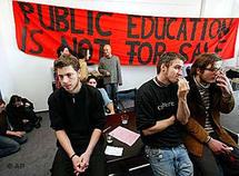 جانب من الاحتجاجات الطلابية في ألمانيا عام 2003