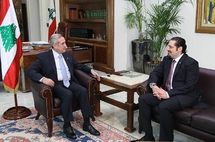 الرئيس اللبناني ميشال سليمان ورئيس الوزراء المكلف سعد الحريري