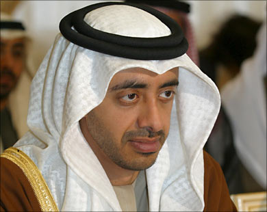 الشيخ عبدالله بن زايد آل نهيان وزيرخارجية الامارات