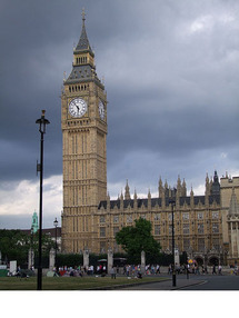 ساعة بيغ بن وسط مدينة لندن