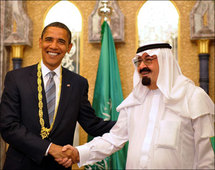 اوباما مع العاهل السعودي الملك عبدالله اوباما مع العاهل السعودي الملك عبدالله
