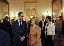 جمال مبارك وهيلاري كلينتون ...حديث الخلافة من القاهرة الى واشنطن جمال مبارك وهيلاري كلينتون ...حديث الخلافة من القاهرة الى واشنطن