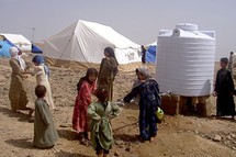 مخيم للنازحين اليمنيين في حرف سفيان