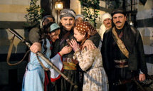 مشهد من مسلسل باب الحارة مشهد من مسلسل باب الحارة