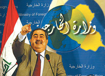 هوشيار زيباري وزيرالخارجية العراقي في وزارته