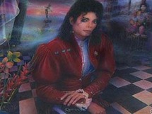 لوحة مرسومة لمايكل جاكسون