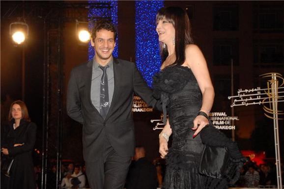 خالد ابو النجا مع الراقصة المغربية نور