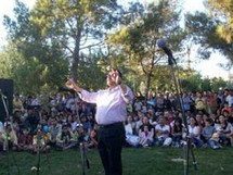 موسيقيون في حدائق مدينة دمشق