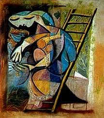 اللوحة للفنان الاندلسي بيكاسو
