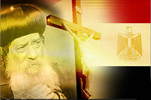 البابا شنودة الزعيم الديني لطائفة الأقباط