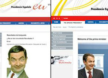 استبدل الهاكرز صورة رئيس الوزراء الإسباني ثاباتيرو بصورة مستر بين