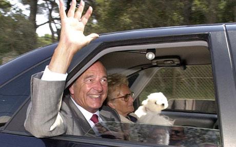 جاك شيراك وزوجته برناديت