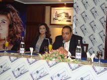 الجريبي والفة بن رمضان في حفل اطلاق الشركة التونسية للانتاح الفني