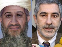 النائب الاسباني يمينا وصورة ابن لادن المعدلة النائب الاسباني يمينا وصورة ابن لادن المعدلة