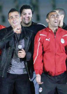 عمرو دياب خلال الحفل