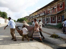 هاربون من الاشتباكات بجانب القصر الرئاسي في الصومال
