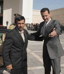 الرئيسين السوري بشار الاسد والايراني محمود أحمدي الرئيسين السوري بشار الاسد والايراني محمود أحمدي