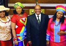 زوما وزوجاته وأسلوب حياته كان مثار تعليقات من الإعلام البريطاني قبل زيارته