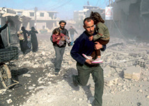 خمسة قتلى و25 مصابا في قصف جوي على غوطة دمشق خمسة قتلى و25 مصابا في قصف جوي على غوطة دمشق