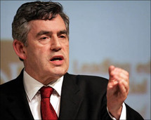 رئيس الوزراء البريطاني غوردن براون