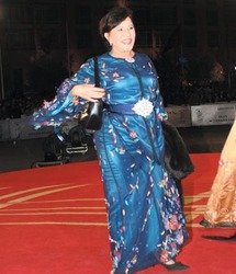 الممثلة المغربية أمينة رشيد في زي تقليدي