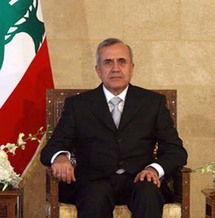 الرئيس اللبناني ميشال سليمان الرئيس اللبناني ميشال سليمان