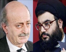 حسن نصر الله - وليد جنبلاط حسن نصر الله - وليد جنبلاط