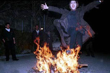 من احتفالات الايرانيين بعيد النار