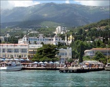 مناظر خلابة في كل مكان في منطقة القرم بأوكرانيا