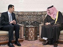 الرئيس السوري بشار الأسد مع وزير الخارجية السعودي سعود الفيصل الرئيس السوري بشار الأسد مع وزير الخارجية السعودي سعود الفيصل