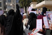 جانب من الوقفة الاحتجاجية لعائلات معتقلي السلفية الجهادية امام مقر وزارة العدل بالرباط، - خاص بالهدهد جانب من الوقفة الاحتجاجية لعائلات معتقلي السلفية الجهادية امام مقر وزارة العدل بالرباط، - خاص بالهدهد