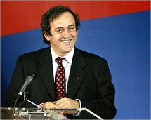 الفرنسي ميشال بلاتيني رئيس الاتحاد الاوروبي لكرة القدم