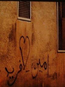 أمين وفريد، سجلا إسميهما على احد الجدران، صورة منقولة عن موقع