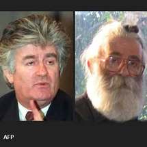 رادوفان كارازديتش زعيم صرب البوسنة السابق (قبل و بعد القبض عليه)