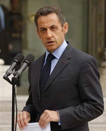 الرئيس الفرنسي نيكولا ساركوزي
