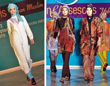 حضر زوار غربيون الى اسطنبول خصيصا لدراسة التصميمات والموديلات الاسلامية الجديدة