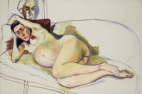 لوحة الحامل 1971 من اعمال اليس نيل