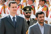 الرئيسان السوري بشار الاسد والايراني أحمدي نجاد