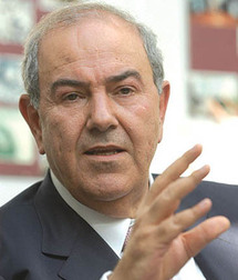 إياد علاوي زعيم قائمة العراقية